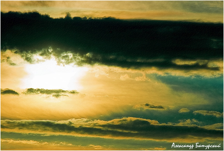 Фото жизнь (light) - Александр Батурский - Небо мгновения - Игра солнца с облаками