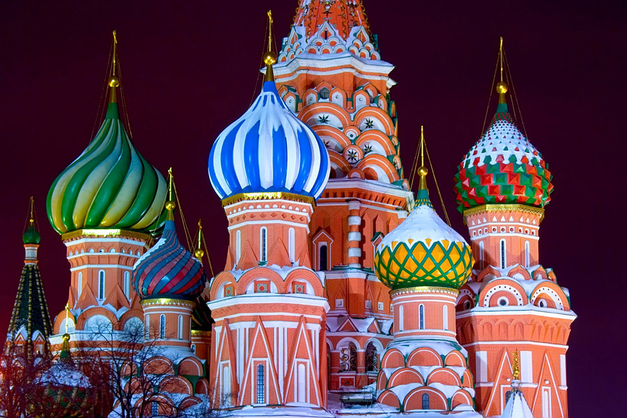 Фото жизнь (light) - Игорь Сокальский - Ночная Москва - Храм Василия Блаженного. Ночь.