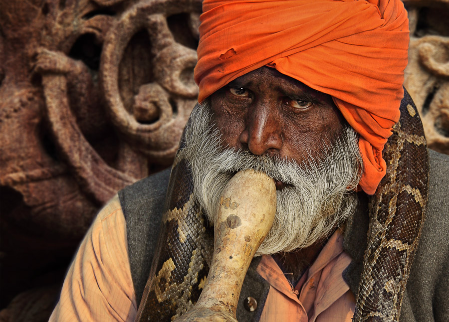 Фото жизнь (light) - PhotoSD - Индия - Портрет заклинателя змей 