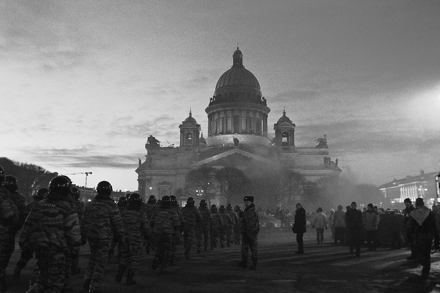 Фото жизнь (light) - Dreval Aleksandra - Протест  - Митинг на Исаакиевской площади 5 марта
