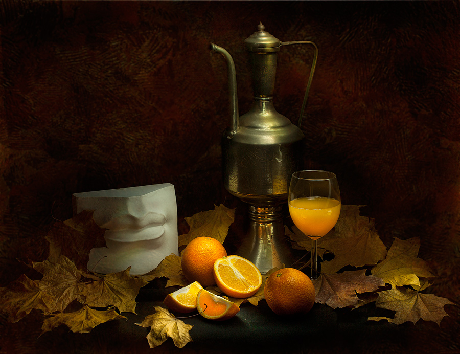 Фото жизнь (light) - Aushra - тихая жизнь (натюрморт) - этюд с апельсинами