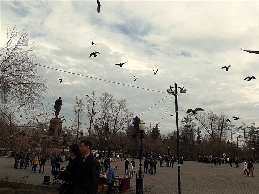1 мая, иркутск, взметнулись птицы