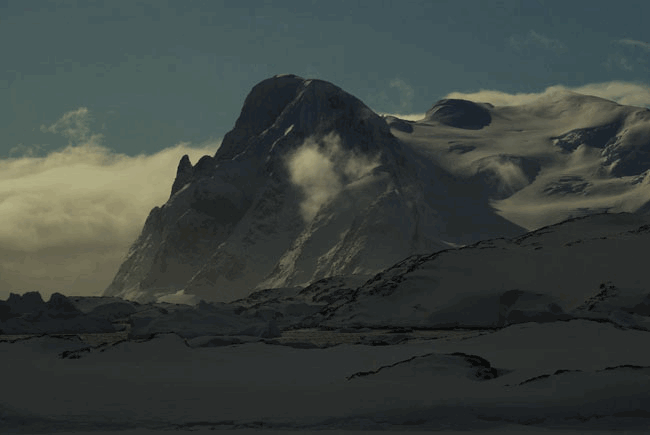 Фото жизнь (light) - Igor Gvozdovskyy (Gvozd) - Антарктида глазами полярника - Антарктида: г. Скотт в облаках - анимация