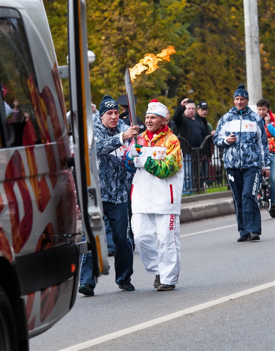 Олимпийский огонь.