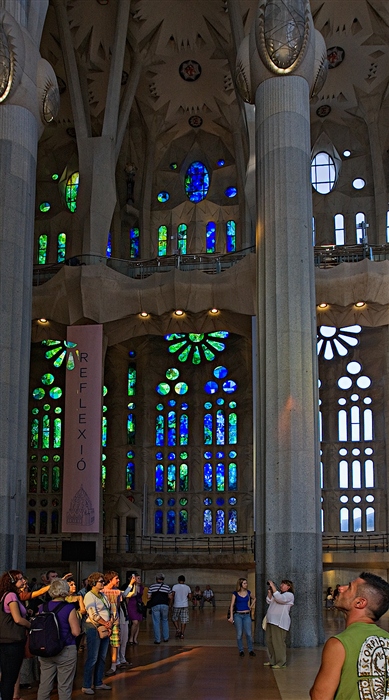 la Sagrada Familia 14. Интерьеры.