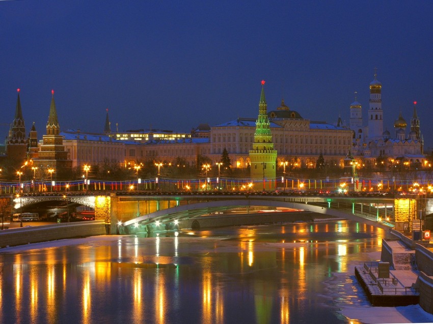 Фото жизнь - Александр Черноиван - ночная Москва - кремль и отражение