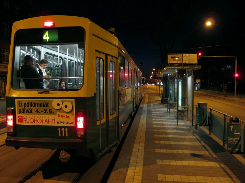 Фото жизнь - Александр Черноиван - Скандинавия - Хельсинки_ночной трамвай