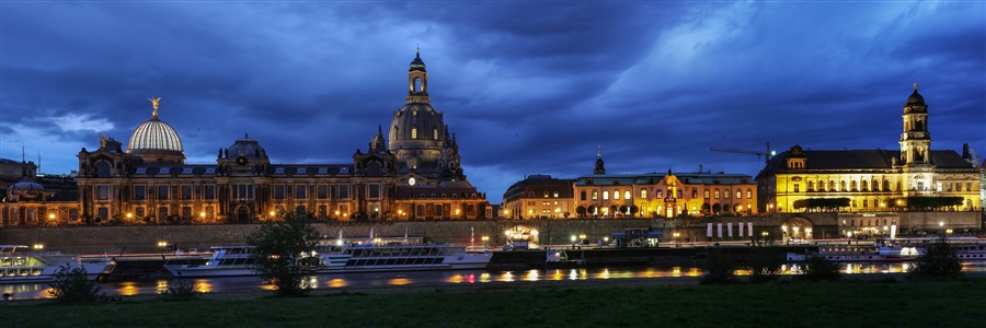 Вечерний Дрезден.