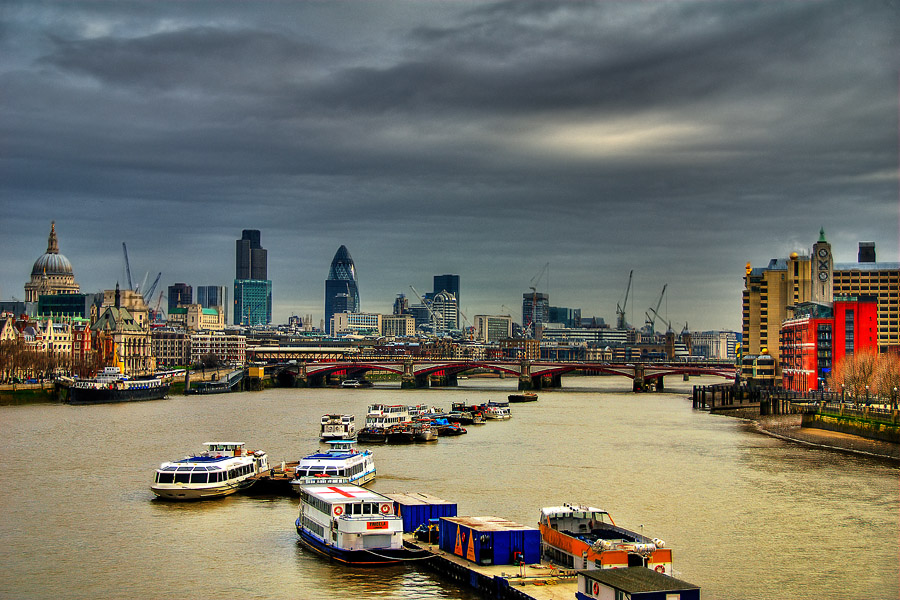 Фото жизнь - PhotoSD - Лондон - Караван на Темзе