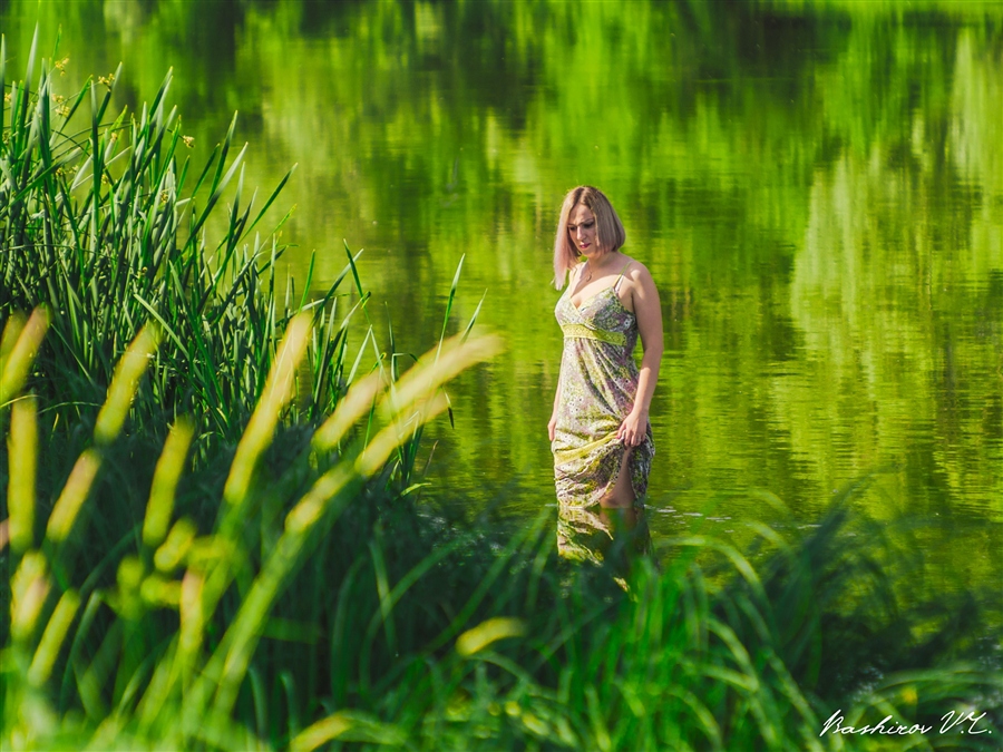 Девушка в камышах