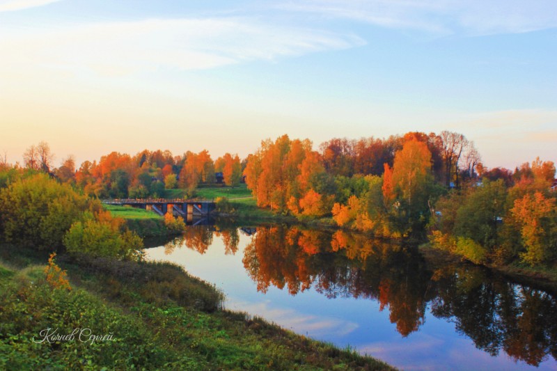 Фото жизнь - Сергей Кочнев - корневой каталог - Осень на реке Тихвинка