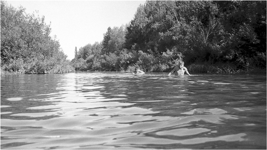 1962 год. Река Яя. 2