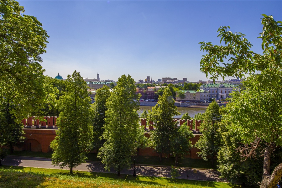 Москва из-за Кремлевской стены.