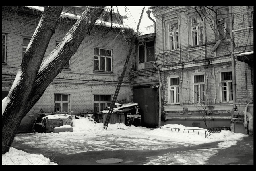 Фото жизнь (light) - akesandra - Прогулки по зимней Москве - малая ордынка (ч/б)