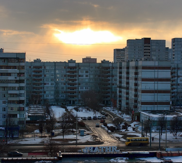 Фото жизнь (light) - Lisovsky - Города - Скучное утро в спальном районе.