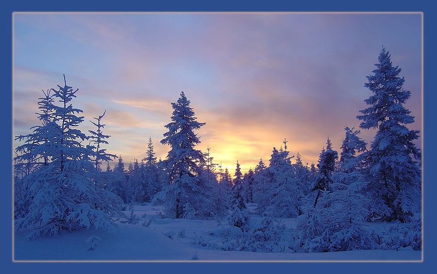 Фото жизнь - Виктор Солодухин - Сказочная зима - Когда рассвет сливается с закатом