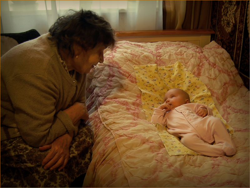Фото жизнь - Katrusya - KATERINA (Photo Album) - Катерина с прабабушкой (10.02.2008)