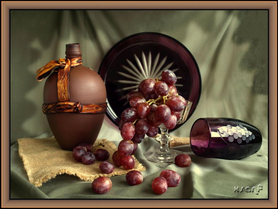 Фото жизнь (light) - xsanf - Мои натюрморты. - Вино и виноград.