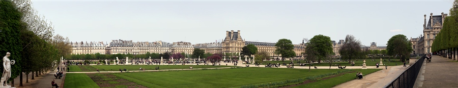 просторы le jardin des Tuileries
