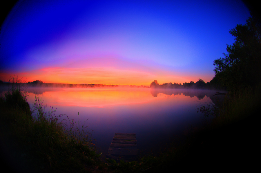 Фото жизнь (light) - Bluzmen - Природа - Утренний пожар над озером