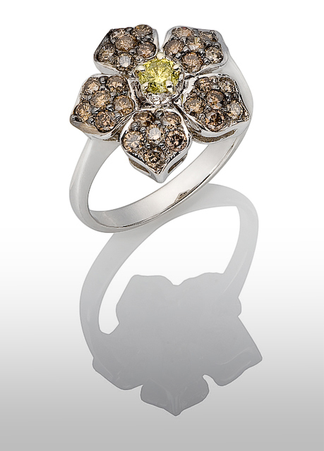 Фото жизнь (light) - Edgar Maivel - Jewelry Photography, Gems, Diamonds - Diamond Flower Ring