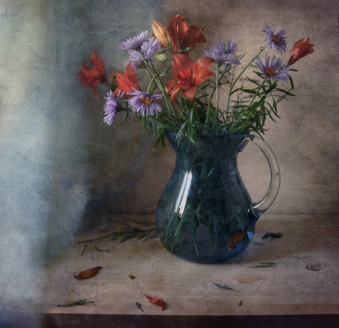 Фото жизнь (light) - Ирина К. - корневой каталог - Цветы в голубом кувшине