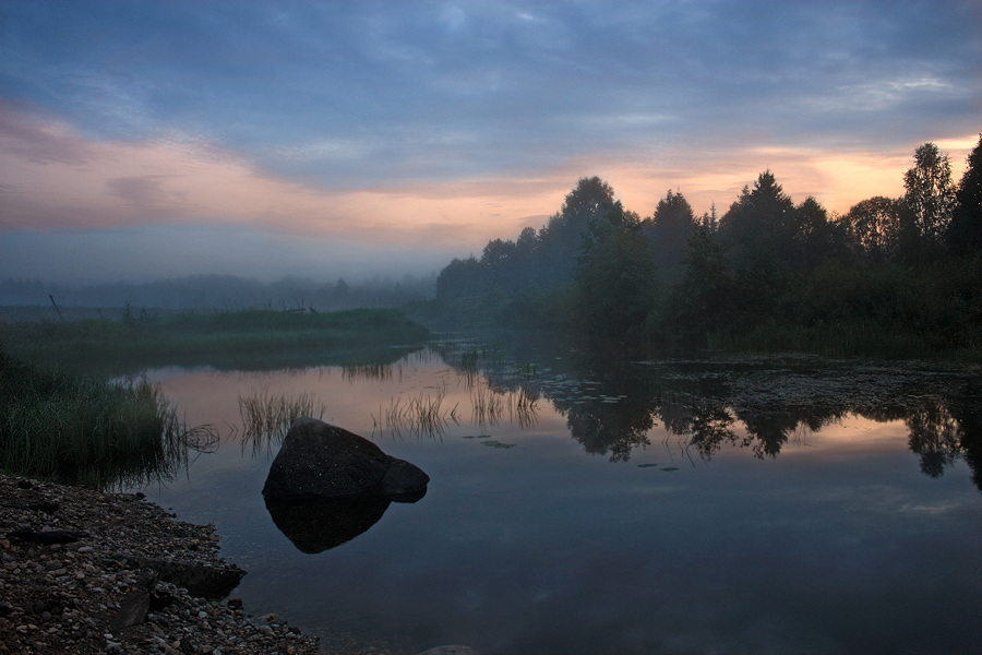 Фото жизнь - Андрей Круглов  - корневой каталог - Туман над Пунгулом вечернею порой