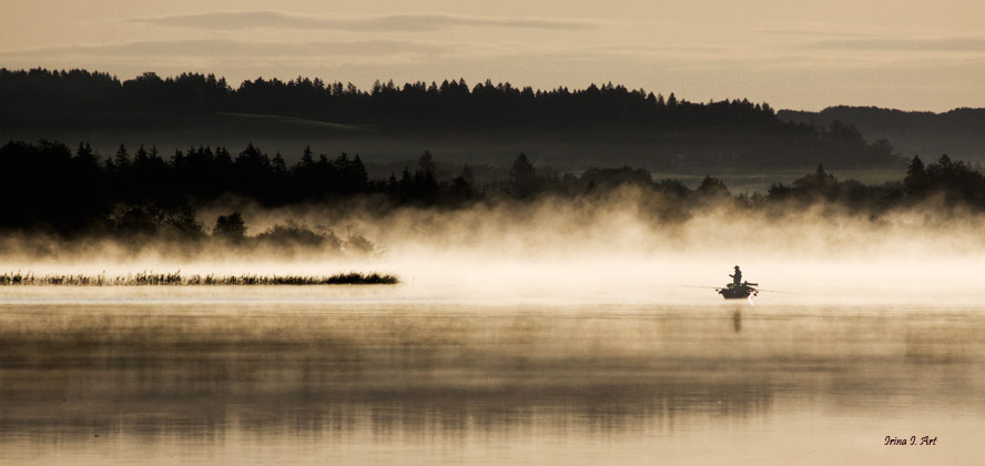 Фото жизнь (light) - AHAVA -  - Рыбак в тумане