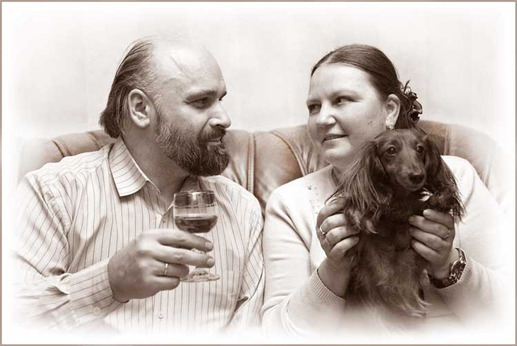 Фото жизнь (light) - Алексей МАСЛОВ - Портрет - Семейный портрет с собачкой