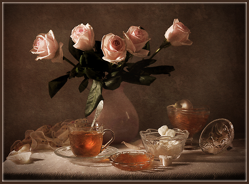 Фото жизнь - Ольга Сидоренко - корневой каталог - Зелёный чай с персиковым джемом.