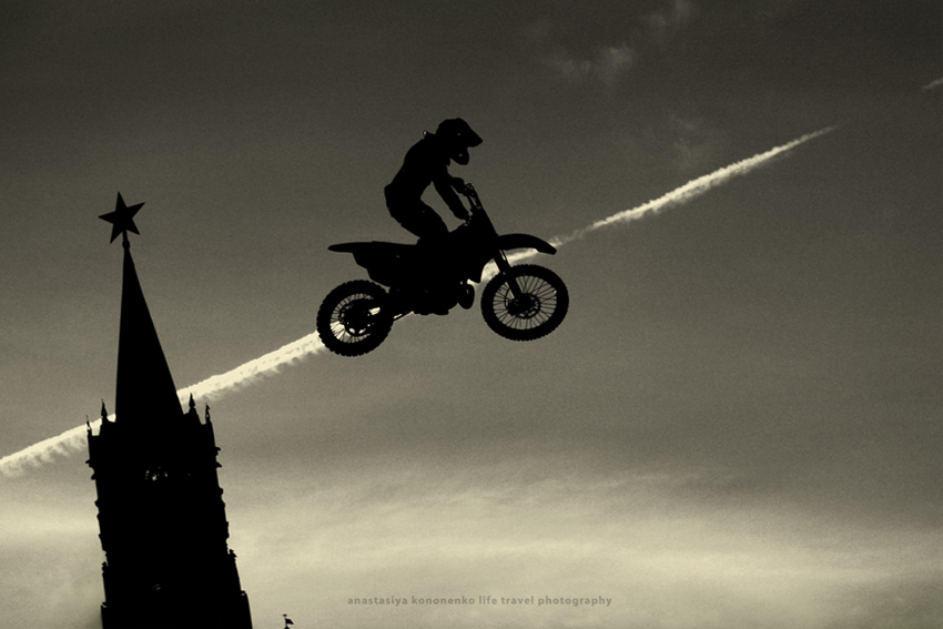 Red Biker's Flying.