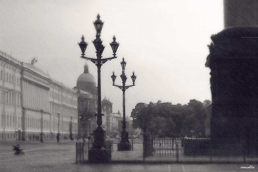 Фото жизнь (light) - Nikotin - Черно-белые наблюдения - мокрый город 