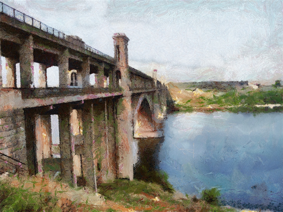 Мост Преображенского. Запорожье