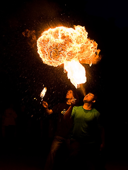 Fire this night.