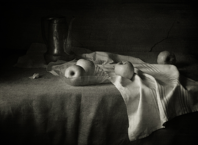 Фото жизнь (light) - Ольга Енаева - натюрморты,цветы - чайник и яблоки..
