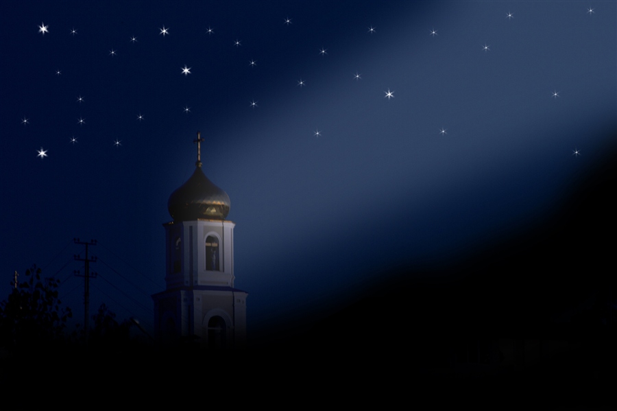 Церковь в ночи