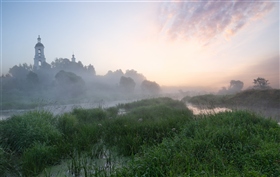туманное утро в Филипповском