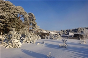 «Деревня в объятиях зимы»