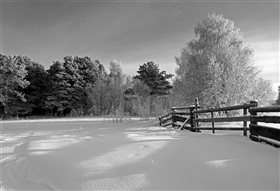 За околицей зима...
