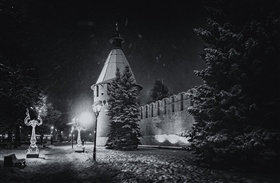 Новогодний снегопад