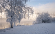 У морозного Енисея