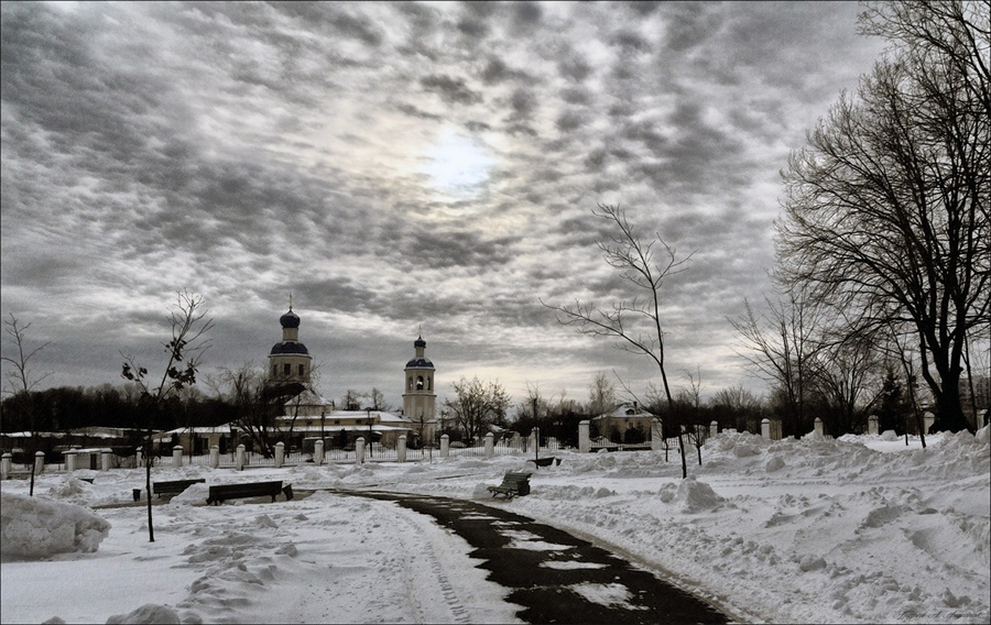 Рублево зима Церковь