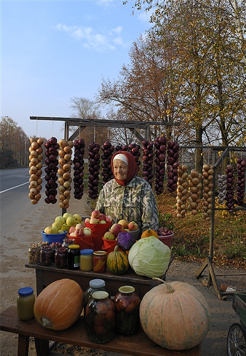 Бабушка с яблоками фото