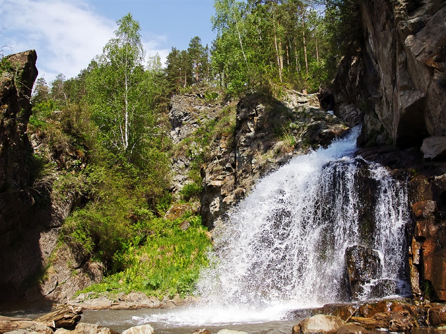 Камышинский водопады горный алтай фото