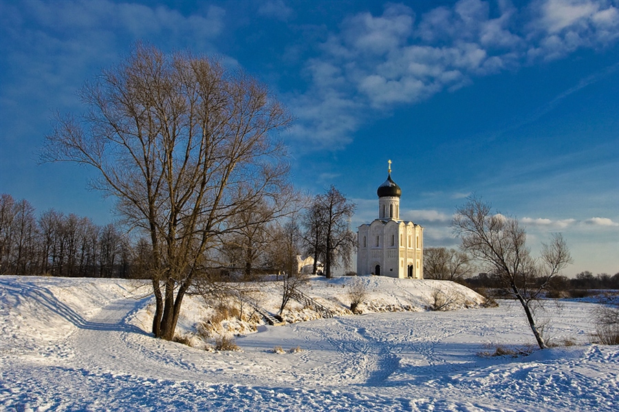 Храм Покрова на Нерли зимой