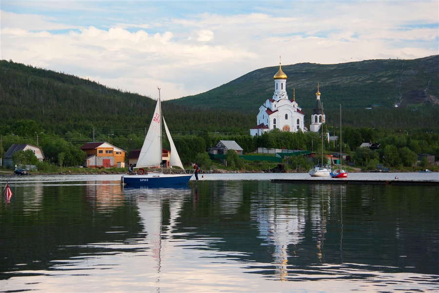 Мончегорск набережная фото