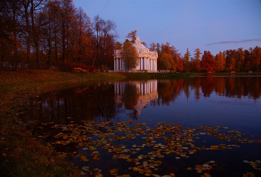 Осень Царское село храм