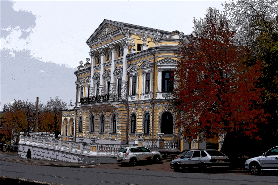 Фото домов пермь. Дом Мешкова Пермь. Дом купца Мешкова Пермь. Архитектура Перми дом Мешкова. Пермь осень дом Мешкова.