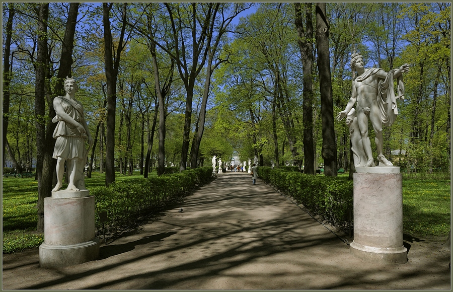 Летний сад в санкт петербурге в мае