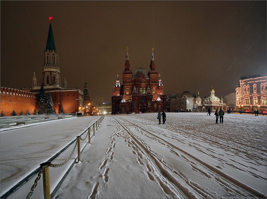 Москва красная площадь фото зимой